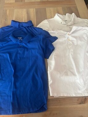 Old Navy Kids Polo Shirts - Blue & White Set
